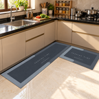 WaterCraft 2-Piece Waterproof Memory Foam Kitchen Mat Set